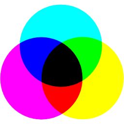 Cyan/Magenta/Yellow colour chart